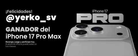 ¡Gánate una iPhone 17 Pro Max! banner